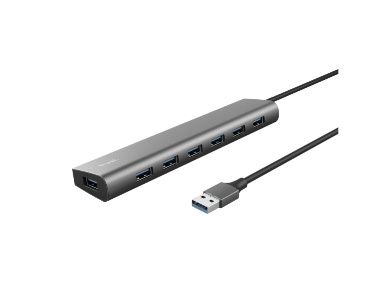 HUB HALYX ALUMINIUM USB-A 3.2 Gen 1 CON 7 PUERTOS USB-A TRUST