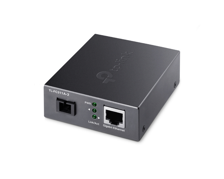 TP-LINK CONVERTIDOR MEDIOS WDM RJ45/FIBRA (2 KM) TL-FC311A-2