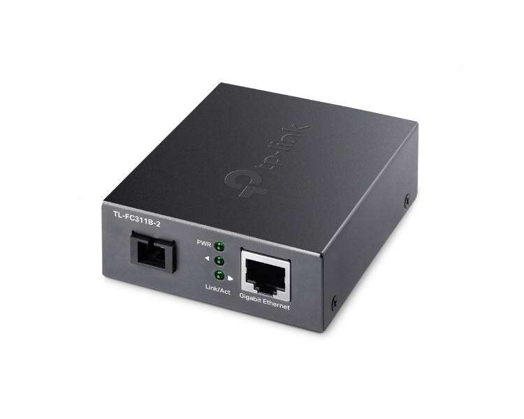 TP-LINK CONVERTIDOR MEDIOS WDM RJ45/FIBRA (2 KM) TL-FC311B-2