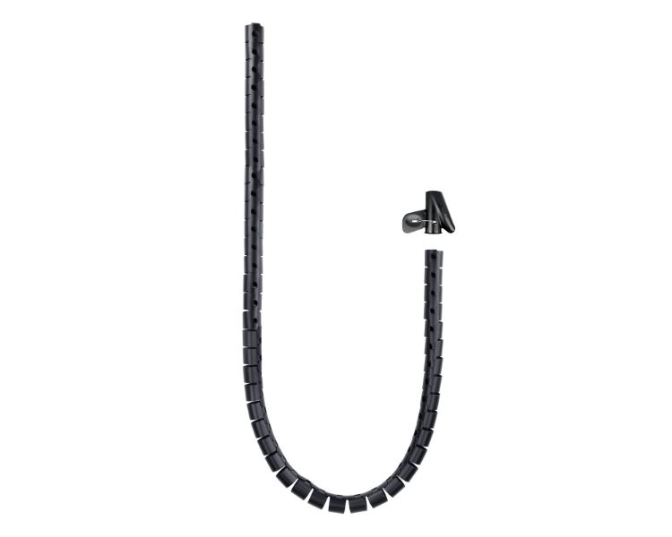 ORGANIZADOR CABLES FLEXIBLE 25MM 3 M NEGRO NANOCABLE