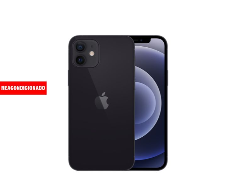 APPLE iPHONE 12 128GB BLACK REACONDICIONADO GRADO A+