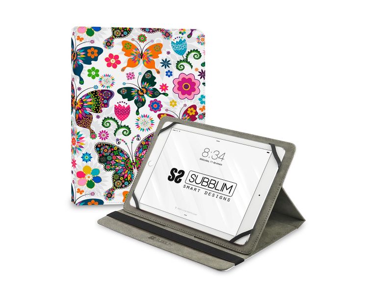 FUNDA TABLET MARIPOSAS 11" SUBBLIM
