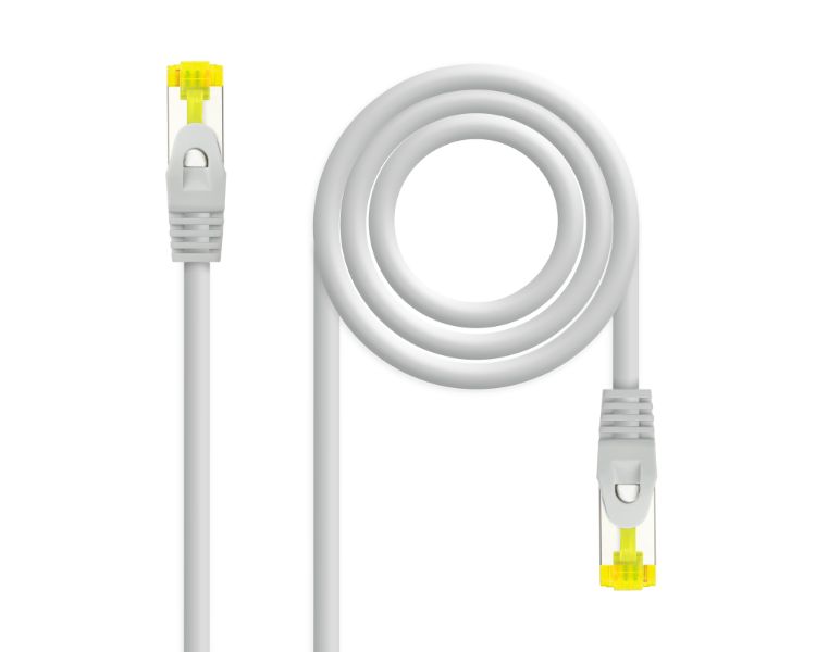 CABLE DE RED LATIGUILLO RJ45 SFTP CAT6A AWG26 1.5 M GRIS NANOCABLE