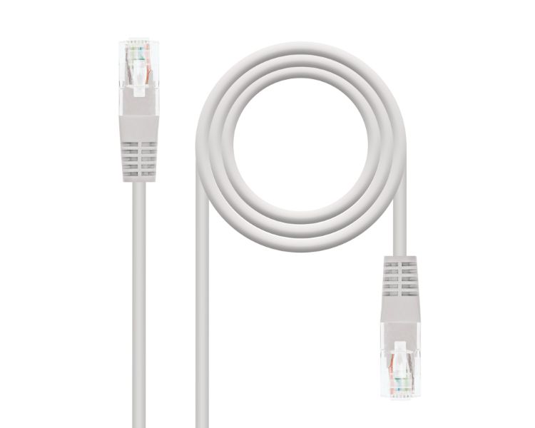 CABLE DE RED LATIGUILLO RJ45 UTP CAT6 AWG24 1.5 M GRIS NANOCABLE