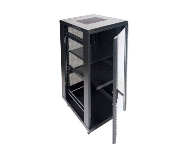 ARMARIO DE SUELO RACK 19´´ 22U 600x1000 PUERTA PERFORADA
