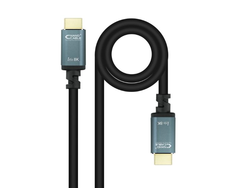 CABLE HDMI V2.1 8K TIPO A/M-A/M NEGRO 3M NANOCABLE