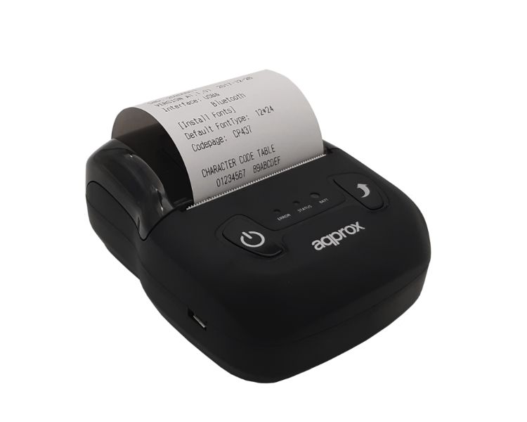 IMPRESORA POS58 PORTABLE+ USB AUT. NEGRO APPROX