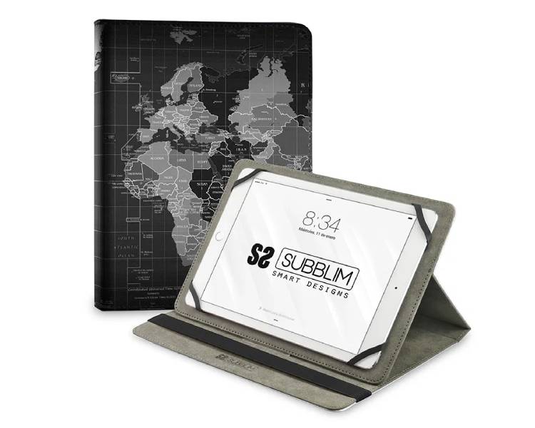 FUNDA TABLET WORLD MAP 10.1"  SUBBLIM