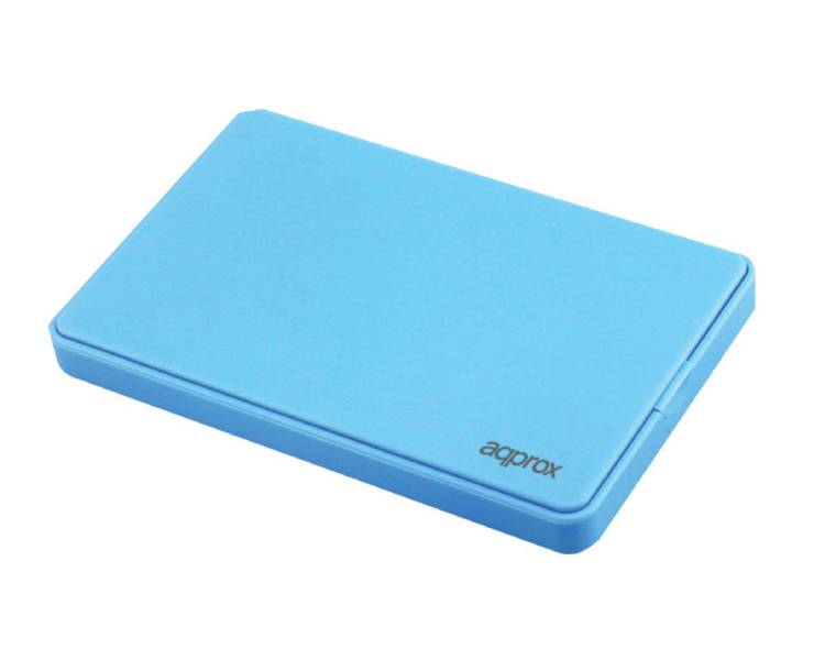 CAJA EXTERNA USB 2.5" SATA USB 3.0 SCREWLESS AZUL CLARO APPROX