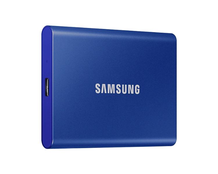 500 GB SSD SERIE PORTABLE T7 BLUE SAMSUNG EXTERNO