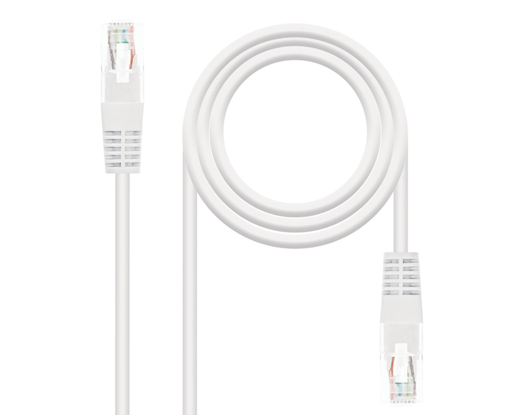 CABLE DE RED LATIGUILLO RJ45 UTP CAT6 AWG24 3 M BLANCO NANOCABLE