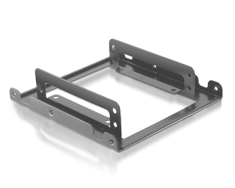ADAPTADOR METALICO DE 3.5" PARA 2XDISCO DURO DE 2.5" NEGRO NANOCABLE