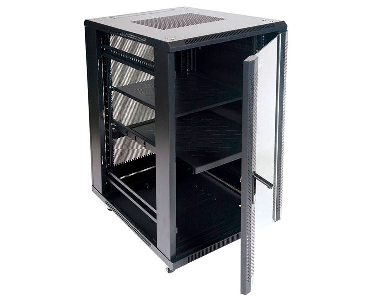 ARMARIO DE SUELO RACK 19´´ 22U 600x600 PUERTA PERFORADA