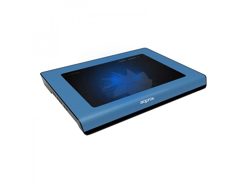 LAPTOP COOLER PAD 14" 2 LEDS AZUL APPROX