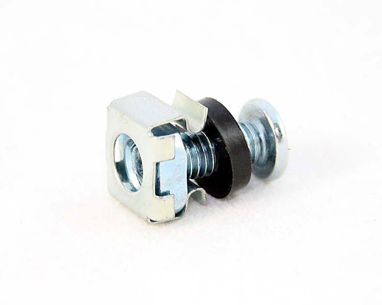 JUEGO DE TORNILLOS DE METAL PARA ARMARIOS SERVIDORES 50 UDS TORNILLO + GRAPA