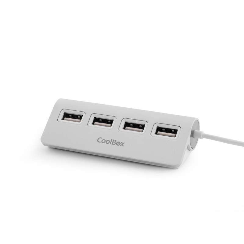 HUB 4 PUERTOS USB2.0 ALU-2 ALUMINIO COOLBOX
