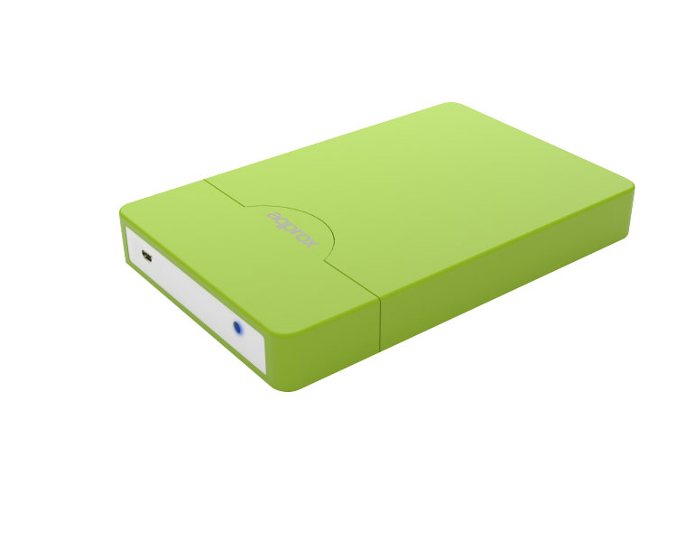 CAJA EXTERNA USB 2.5" SATA SCREWLESS VERDE APPROX