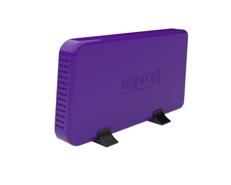 CAJA EXTERNA USB 3.5" SATA MORADO APPROX