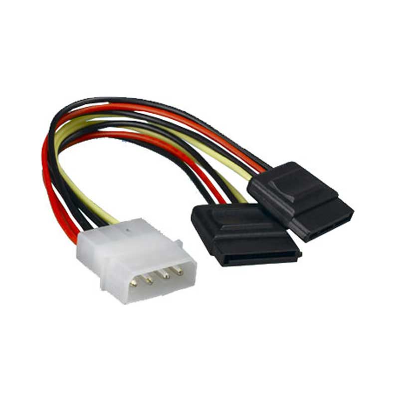 CABLE DE ALIMENTACION SATA  2 CONECTORES NANOCABLE