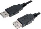 CABLE EXTENSION USB TIPO A-F 3 M NEGRO NANOCABLE