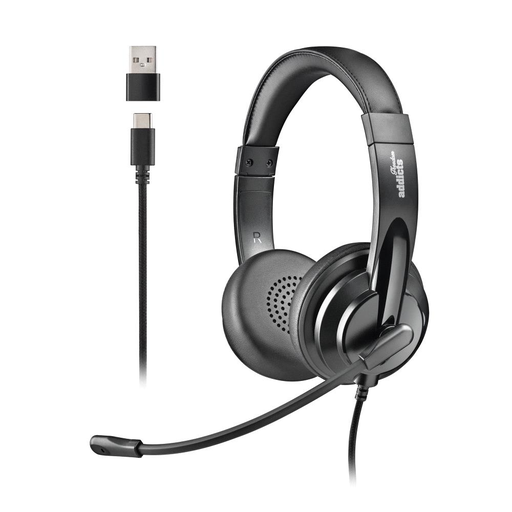 [44961] AURICULAR VOX 605 USB-C NEGRO NGS