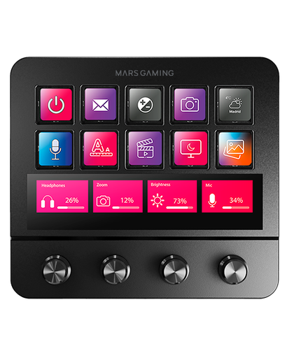 [44875] PLATAFORMA DE CONTROL MSD-PRO NEGRO MARS GAMING