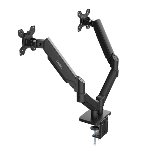 [44849] SOPORTE 2 MONITORES 32" NEGRO COOLBOX