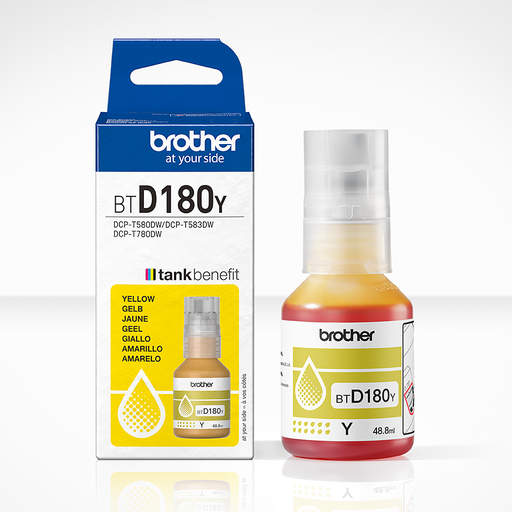 [44822] CARTUCHO BOTELLA TINTA AMARILLO BTD180Y BROTHER