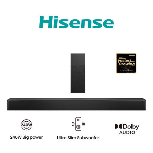 [44714] BARRA DE SONIDO 2.1 240W HS2100 HISENSE