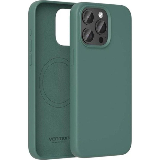 [44491] FUNDA SILICONA MAGSAFE IPHONE 13 VERDE VENTION