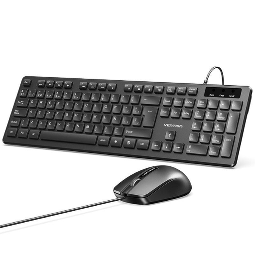 [44486] TECLADO + RATON WIRED KTCB0-ES NEGRO VENTION