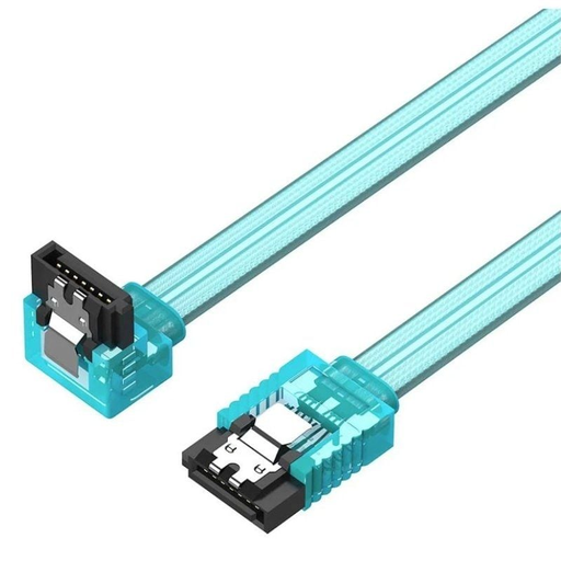 [44478] CABLE DE DATOS SATA H/H 0.5 M AZUL VENTION