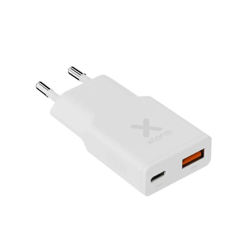 [44387] CARGADOR USB DE VIAJE/PARED 33W Go2 SLIMLINE TYPE-C/USB BLANCO XTORM
