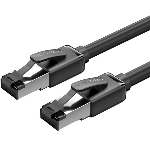 [44349] CABLE DE RED LATIGUILLO RJ45 CAT.8 SFTP 0.5 M NEGRO VENTION