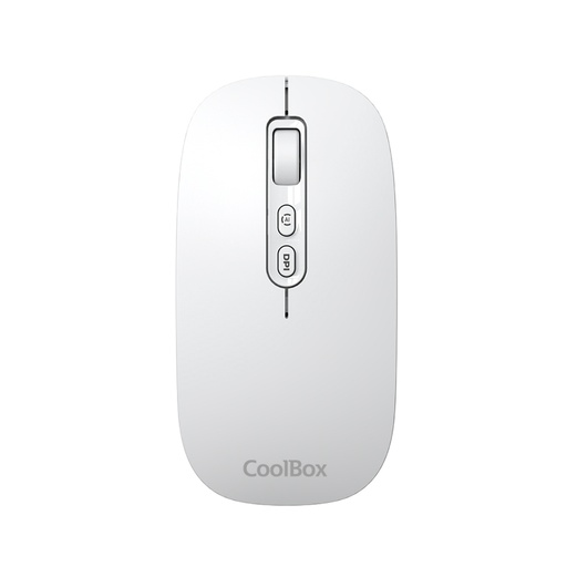 [44260] RATON OPTICO WIRELESS W02 IA BLANCO COOLBOX