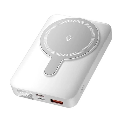 [44024] POWER BANK 10000mAh 22.5W WIRELESS BLANCO VENTION