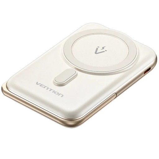 [44010] POWER BANK 10000mAh 20W WIRELESS BLANCO VENTION