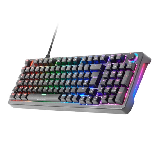 [43945] TECLADO MECANICO MKPRO SWITCH LINEAR SILENT RGB NEGRO MARS GAMING