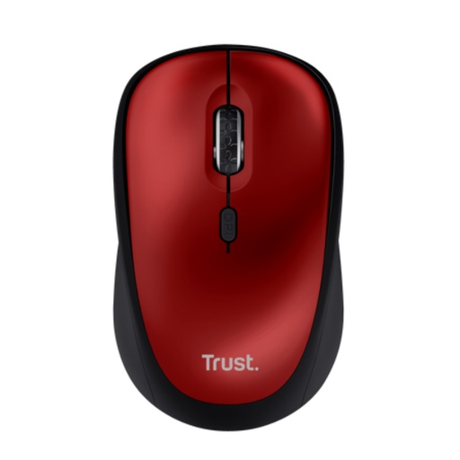 [43874] RATON OPTICO YVI+ WIRELESS SILENCIOSO ROJO TRUST