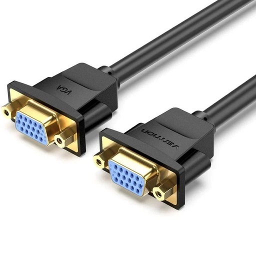 [43846] CABLE ALARGADOR VGA H-H 1 M NEGRO VENTION