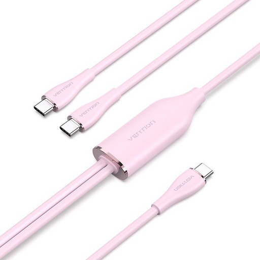 [43827] CABLE USB-C/M A 2xUSB-C/M 1.5 M ROSA VENTION