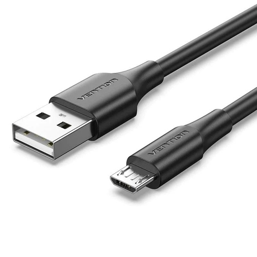 [43823] CABLE USB 2.0 A MICRO USB 0.5 M NEGRO VENTION