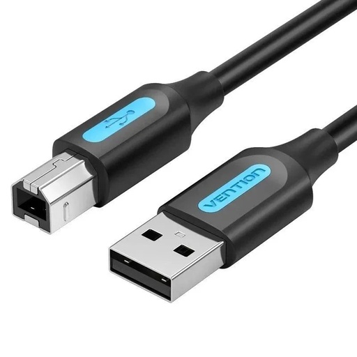 [43559] CABLE USB 2.0 IMPRESORA TIPO USB A/M-B/M 10 M NEGRO VENTION
