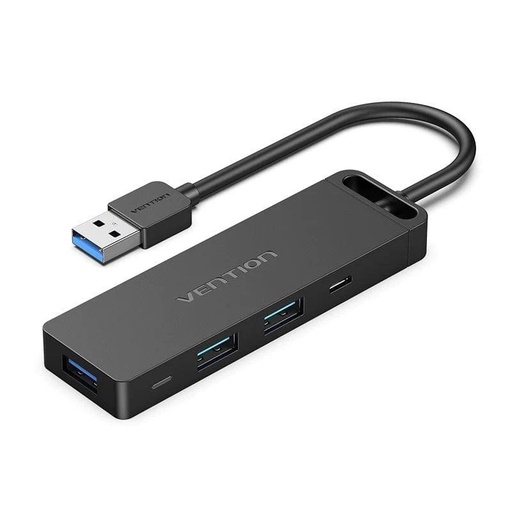 [43507] HUB 6 PUERTOS 3.0 USB 3xUSB 1xMICROUSB PC 1xLECTOR TARJETAS NEGRO VENTION