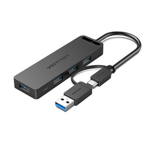 [43505] HUB 4 PUERTOS USB 4xUSB 1xUSB-C PD GRIS VENTION