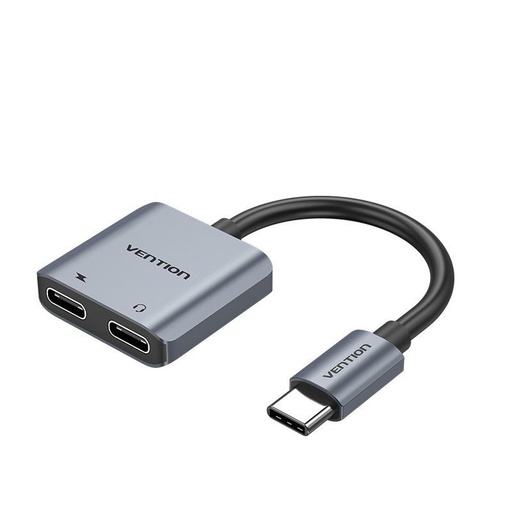 [43381] CONVERSOR USB-C/M A 2x USB-C/H GRIS VENTION