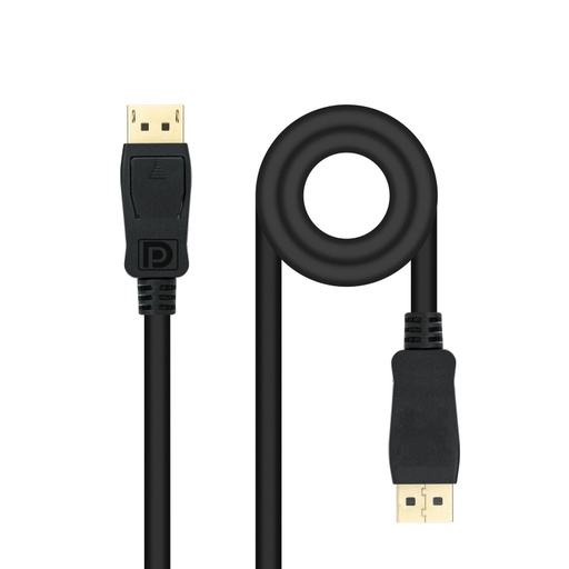 [43250] CABLE DISPLAYPORT 1.4 DP/M-DP/M NEGRO 2 M NANOCABLE