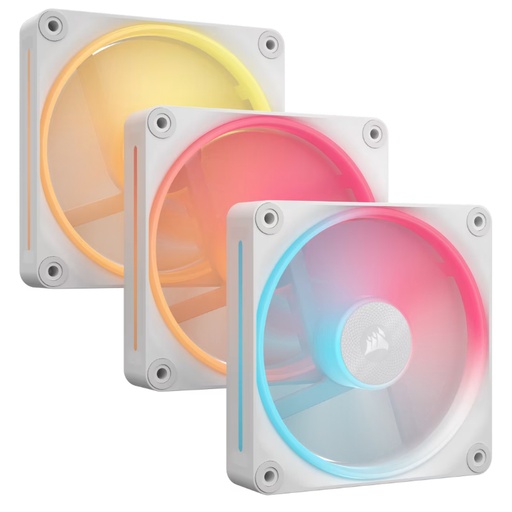 [43246] VENTILADOR AUXILIAR LX120-R ICUE LINK RGB 120MM WHITE TRIPLE PACK CORSAIR