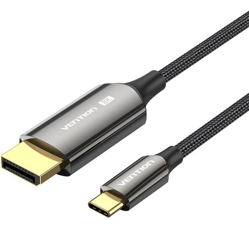 [43199] CONVERSOR USB-C A DISPLAYPORT 8K 2 M NEGRO NANOCABLE