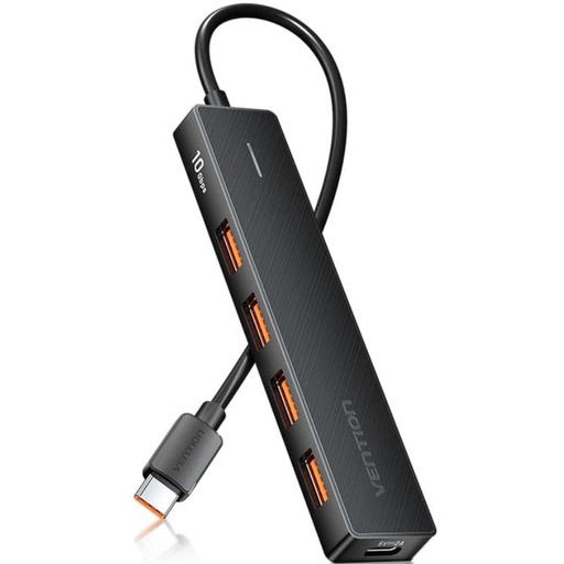 [43197] HUB 5 PUERTOS USB 3.2 4xUSB 1xUSB-C GRIS VENTION